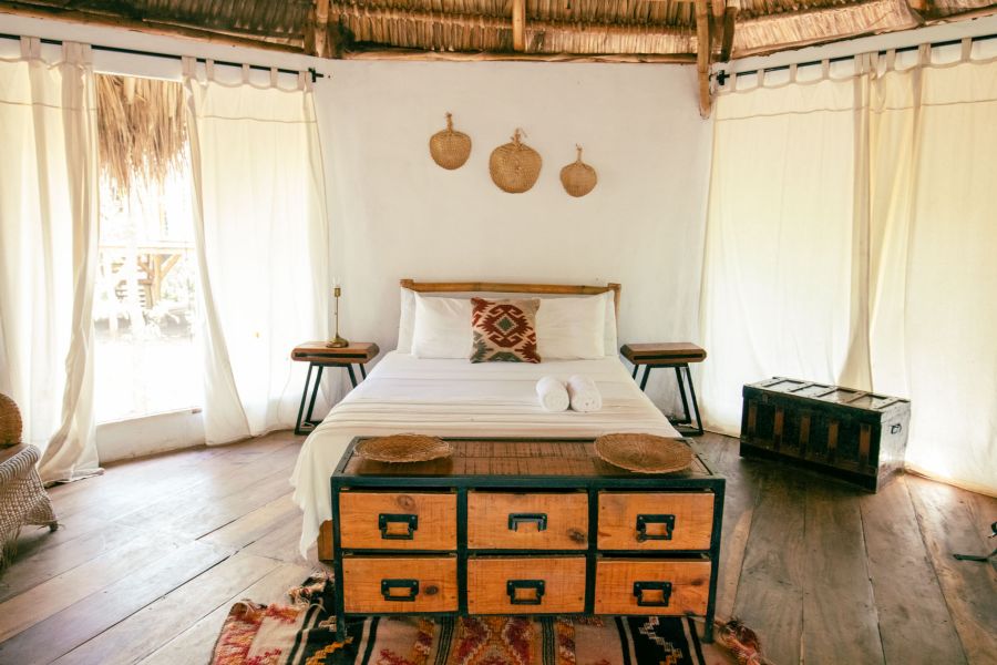 Liebevoll eigerichteter Bungalow im Dreamsea Surfcamp Nicaragua