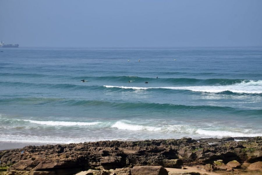 Cleane Wellen am Surfspot Anza in Agadir 