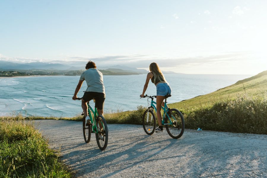 Mountainbike Tour mit Blick aufs Meer in Kantabrien