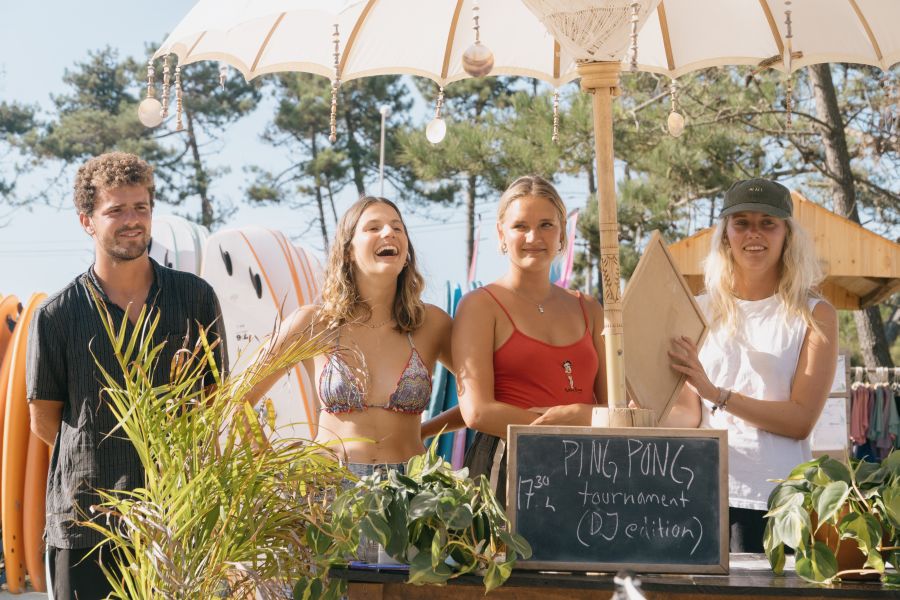 Tischtennis Tournament im Dreamsea Surfcamp Portugal am Praia da Tocha bei Porto