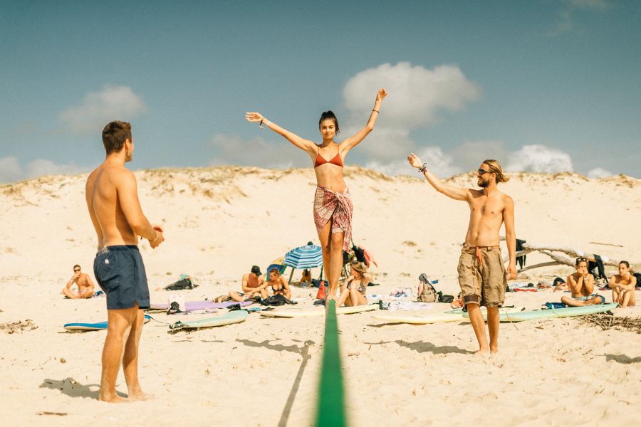 Beach Games im Dreamsea Surfcamp in Südfrankreich